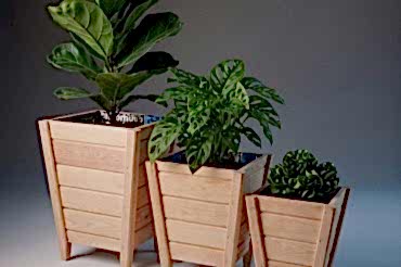 Dekoratif Ahşap Saksı